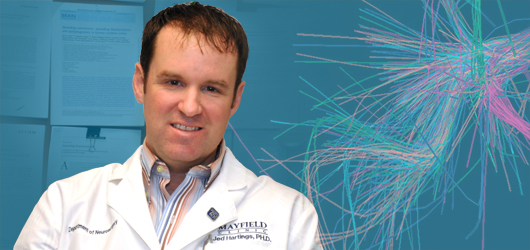 Photo of Jed Hartings, PhD, by Cindy Starr & Tonya Hines / Mayfield Clinic.
