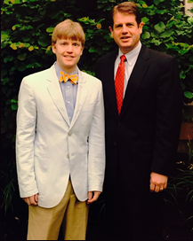 Dr. Andy Grande at left, with Dr. Charles Kuntz