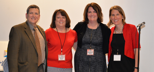 From left, Dr. Dale Horne, Rachel Horne, Stephanie Lambers and Krista Jones.