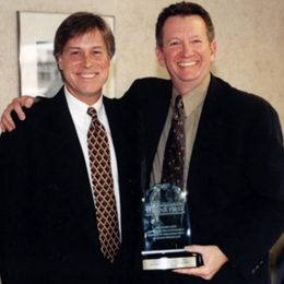 Dr. Tom Saul, right, with Jeffrey Loboski, MD,